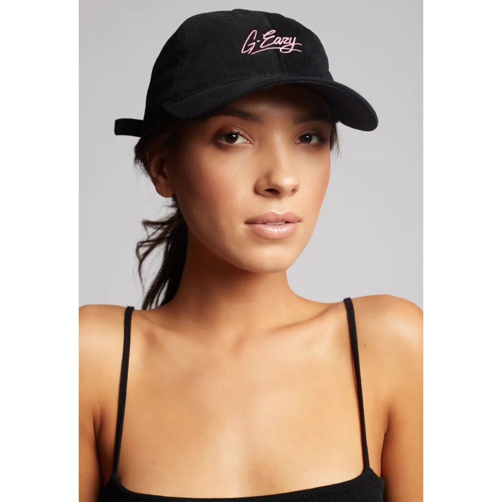 G-Eazy Black Dad Hat Tour Men Women Strap Back Adjustable G Eazy Pink Concert OS